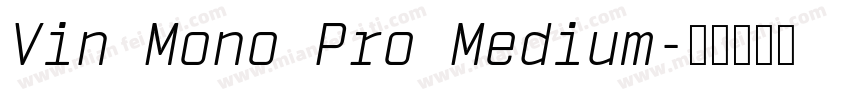 Vin Mono Pro Medium字体转换
